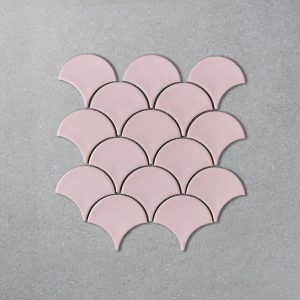 Fishscale Fan Shape Pink